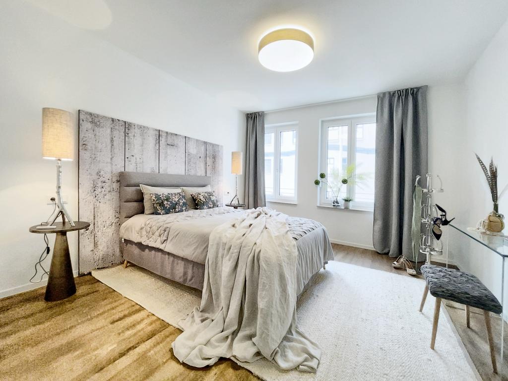 Home Staging eines Schlafzimmers am Wittenberger-Platz durch Inga Schwiedel